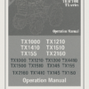 Manuale utente Manuale Iseki TX1000 | Modello TX1210 | Modello TX1300 | Modello TX1500 | Codice articolo: TX1410 | Modello TX1510
