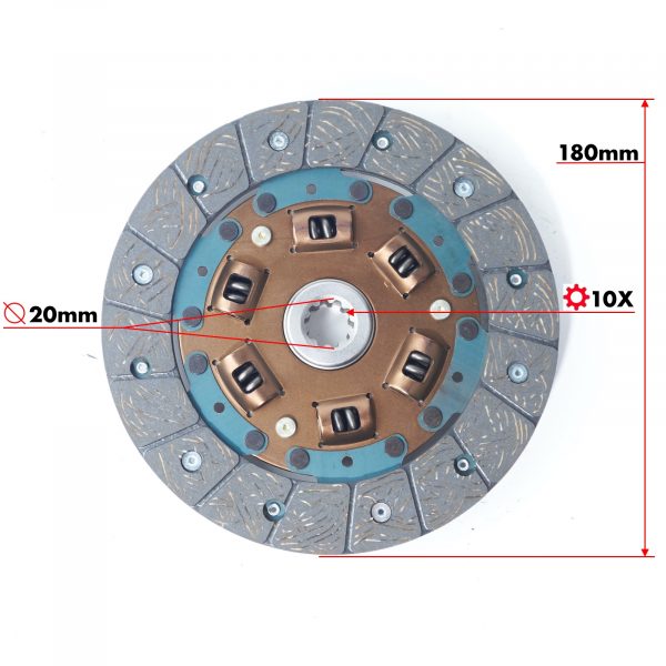 Koppelingsplaat Hinomoto C142-C174 | E14-16 | 180mm | 10splines