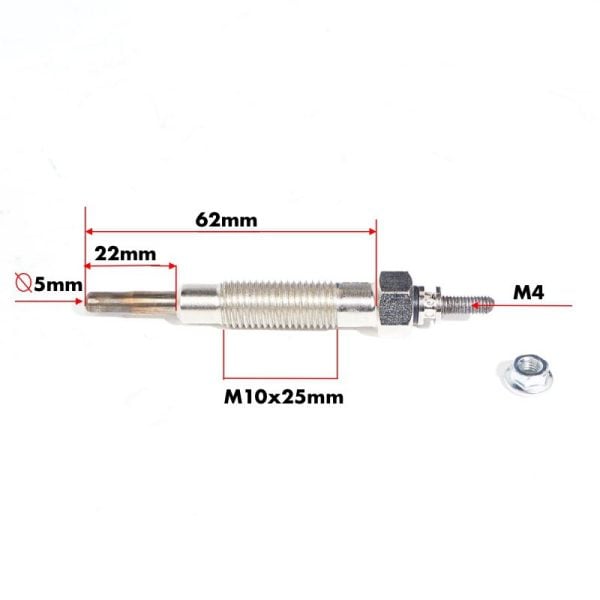 Gloeibougie | Gloeispiraal Iseki TX | Mitsubishi D | MT | Satoh | Shop4Trac