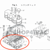 Head gasket Iseki Landhope 185