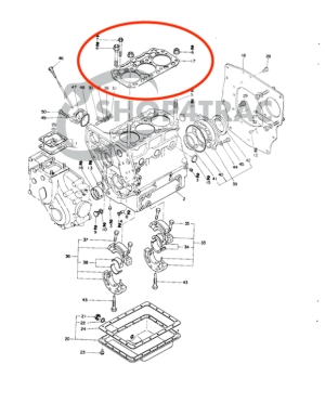 Koppakking Yanmar F16 | 3T75U | Shop4Trac