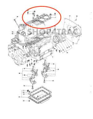 Head gasket Yanmar F16 | 3T75U | Shop4Trac