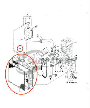 Kühler Yanmar YM 1601-YM1702 | Shop4Trac