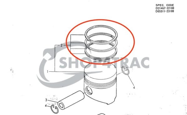 Kit fasce elastiche Yanmar F16 YM | 3T75U motore