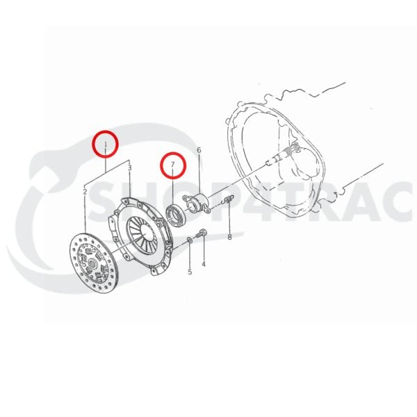 Kit de embrague Iseki TU | ES | TL esperanza | Bolen G212-214 | Tienda4Trac