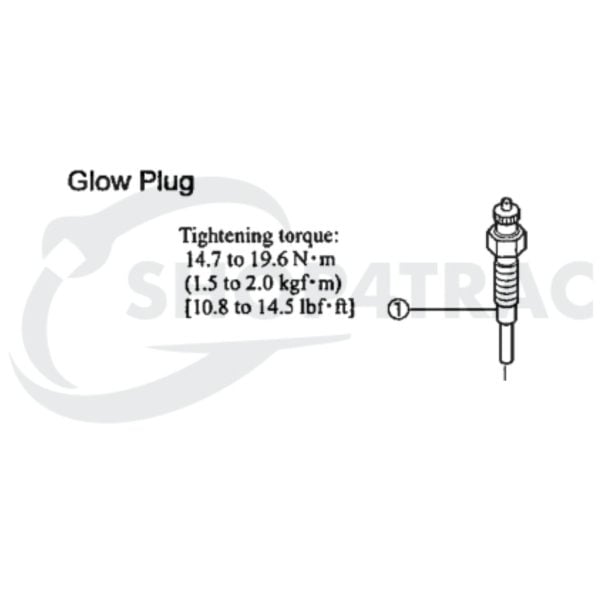Gloeibougie | Gloeispiraal Iseki TX | Mitsubishi D | MT | Satoh | Shop4Trac