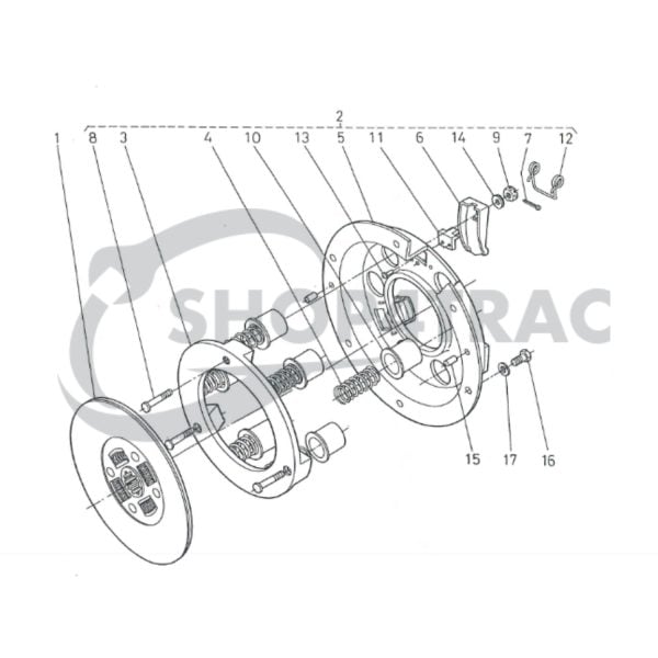 Mecanismo de embrague Kubota B5000 – B7001 | Zen-noh ZB5000 – ZB7100 | L175 – L210
