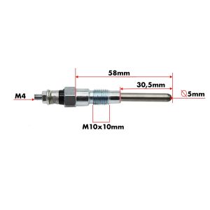 Bougie de préchauffage | Bougie lumineuse Kubota | D1403 | D1503 | D1703 | V1903 | V2003 | V2203 | V2403 | Shop4Trac