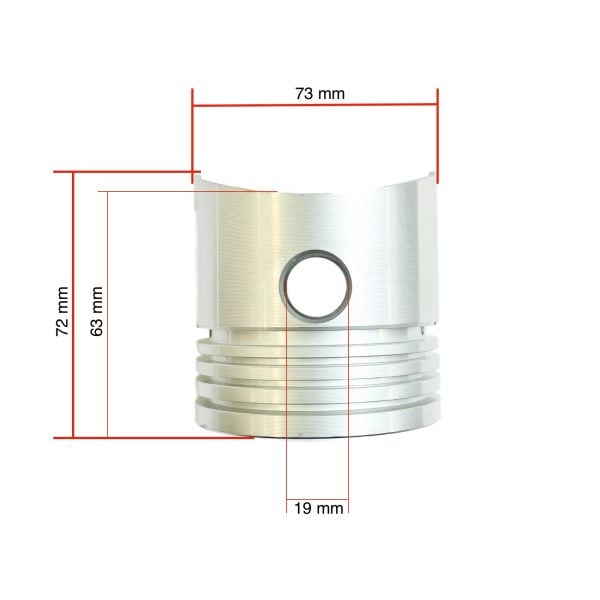 Piston K3D | K4D Mitsubishi | Iseki TU160-TU177