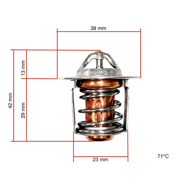 Termostat Kubota D662 – D950 | V1305-T | V1205 – V1505-T | 38 MM