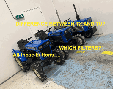 Iseki TX1410 | TX1510 | TX2140 | TX2160 – Wie wechsle ich den Luftfilter, den Ölfilter und den Kraftstofffilter aus?