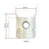 Pistone Hinomoto E322, E324, E2802, E2804