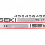 Sticker set Iseki TU serie 00 serie | TU1400-TU1600