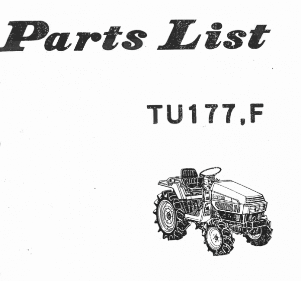 Handbuch Iseki Landhope TU177, TU177F