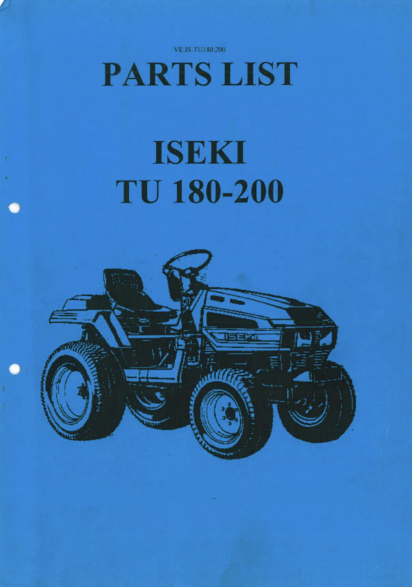 Manual Iseki Landhope TU180-200F