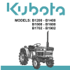 Manuel Kubota B1200 - B1902