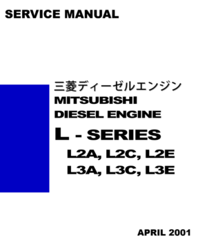 Handleiding Mitsubishi L2E | L3E | L2C | L2A | L2B | L3C