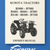 Instrukcja Kubota B5000 - B7001 | B5100 - B7100 | Zen-noh ZB5000 - ZB7001