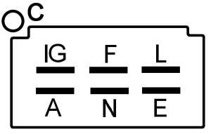 Spanningsregelaar Mitsubishi KE70 | KE75 D1300 MT372 | Iseki TX1000 - TX1500 | Shop4Trac