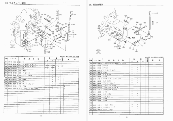 Handleiding Kubota L1-225 | ZL1-225 onderdelenlijst | Japans