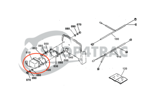Spannungsregler Lichtmaschine Kubota L175 - 2250 | 0260002121 | KH | Shop4Trac