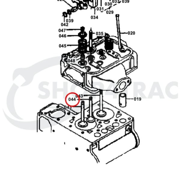 Valvola di scarico Kubota ZL600 | B6000| Shop4Trac