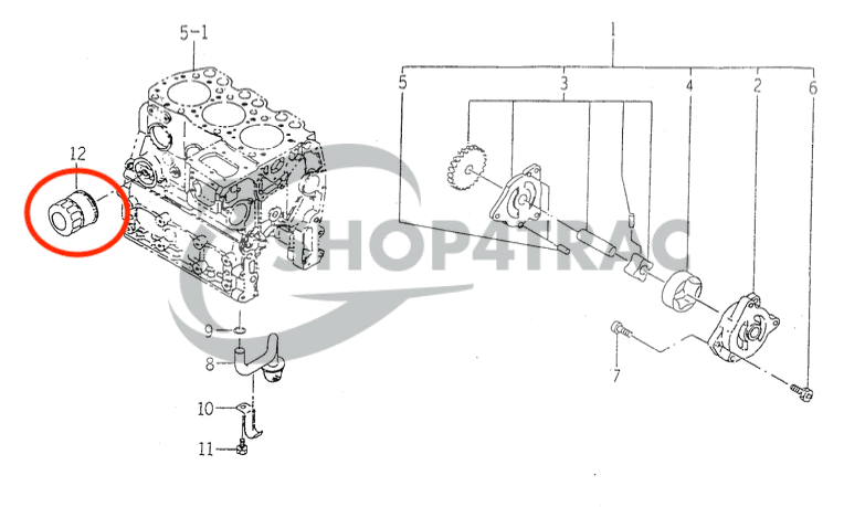 Filterset Iseki TK21 - TK33 | TK527 - TK529 - TK532 - TK533 - TK538 | Shop4Trac