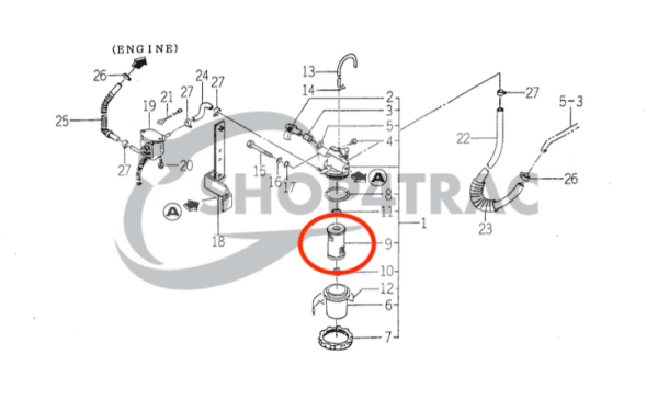 Kit de filtro Iseki TK21 - TK33 | TK527 - TK529 - TK532 - TK533 - TK538 | Shop4Trac