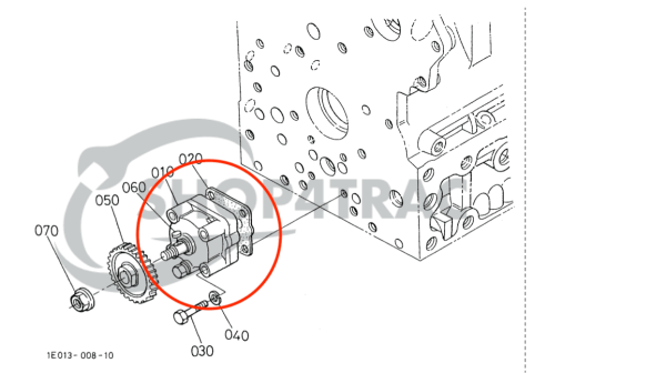 Motorölpumpe Kubota D1102 | V1902 | V1903 | V2203 | D1102 – D1703 | Shop4Trac