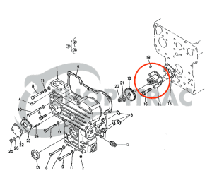 Engine oil pump Kubota D750 | D850 | D950 | V1100 | V1200 | Shop4Trac
