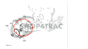 Pompa oleju silnika Kubota Z482 - Z602 | D662 - D722 - D782 - D902 | Sklep4Trac