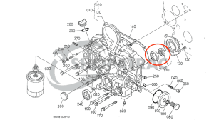 Engine oil pump Kubota D905 | D1005 | D1105 | V1305 | V1505 | Shop4Trac