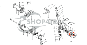Keerring vooras Shibaura ST | New holland TC | Kubota L2601 | AQ2693E | Shop4Trac