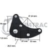 Piastra di fissaggio sollevatore 3 punti Kubota B6000 | Zen-noh ZB6000 | Set da 2
