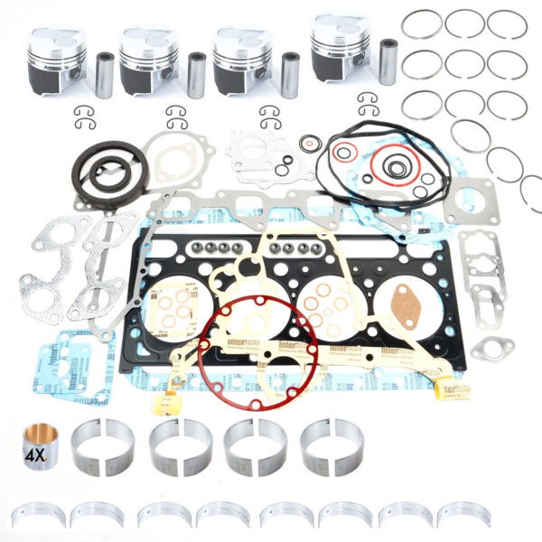 Kit de revisión del motor Kubota V2203M IDI | V2403M IDI - Inyección indirecta