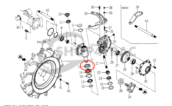Front axle Oil Seal Shaft seal | Fusion Iseki TL | SF | TF | T.M