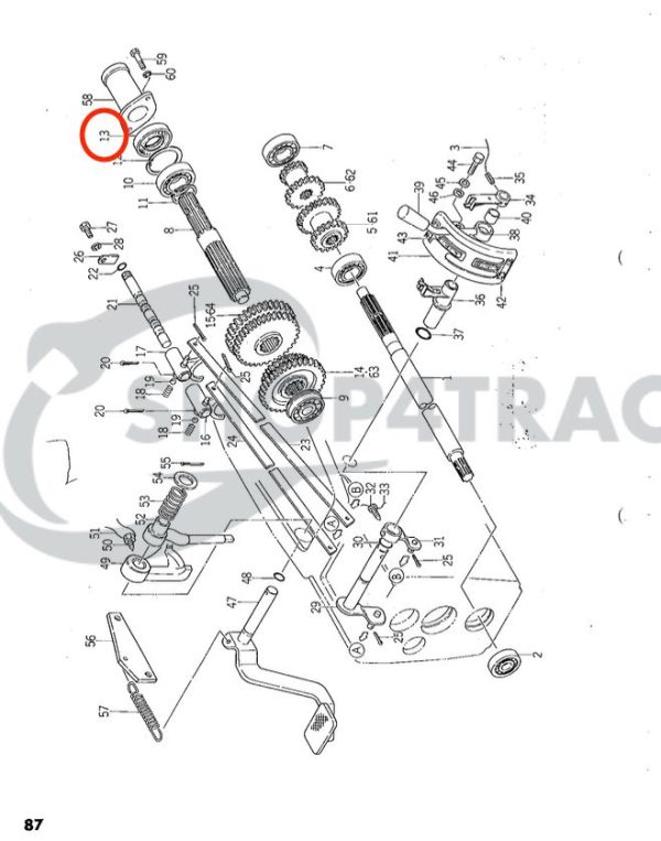 Keerring TC356210 | Iseki TS1610 – TS2420F PTO Keerring | Yanmar 24421-356210