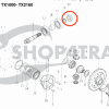 Keerring Iseki vooras differentieel TX1000 – TX2160F | Kubota B6000 | TC25478