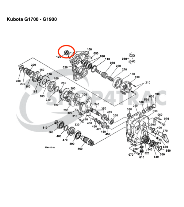 Paraolio albero di ingresso Iseki 4WD | Paraolio Kubota 4WD AS B1121 – B3030 | TC20358