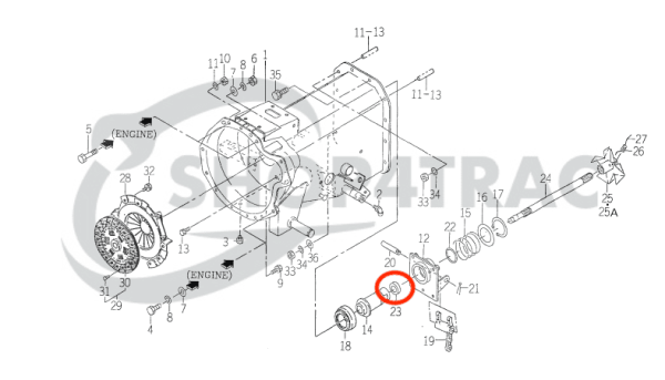 Wellendichtring Iseki HST | TXG | TM | TC20307