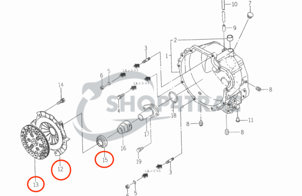 Kit de embrague Iseki SIAL hunter 18 – 20 | TF15 SIAL – TF19 SIAL | SIAL153 – SIAL193