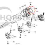 Kubota Kurbelwelle hinten D1102- D1803 | V1702 - V2403