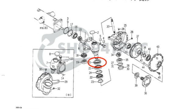 Front axle Oil Seal Iseki TG GEAS TG21 - TG33 | TG233 - TG293