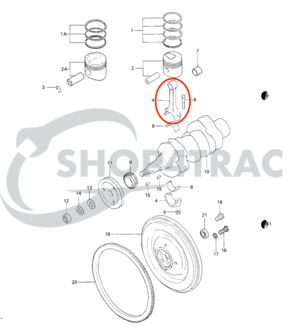 Biela Mitsubishi K3E | K4E | K3F | K4F | K3G