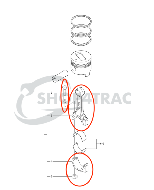 Korbowód Mitsubishi S3L – S4l | S3L2 – S4l2 | S3L1 – S4L1