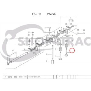 Auslassventil ISEKI Motor E3CD | E3CE | E3CF | Originalteil | OEM