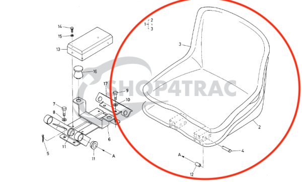 Krzesło Kubota B1200 – B1702 | Zen-Noh ZB1200 – ZB1902