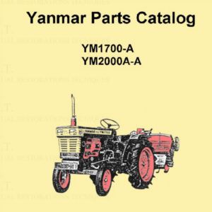 Yanmar YM1700 | YM2000 Lista de piezas