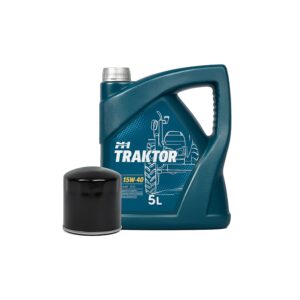 Zestaw Filtr oleju silnikowego + olej silnikowy 15w40 Kubota B | P. | RTV – Iseki TX | TU – Yanmar YM | F – Mitsubishi MT | D