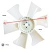 Fan | Cooling Fan Kubota D1105 | V1305 | V1505 | 380mm | 6 Blades